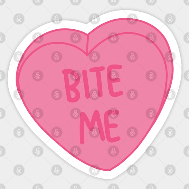 Bite Me Sticker by lulubee